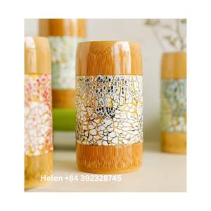 Gobelet réutilisable en bambou recouvert de nacre pour tasses 6oz 9oz 12oz stérile gravé au laser - Product Image 6