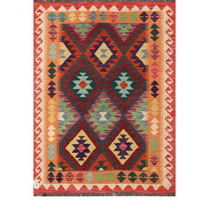 Tapis kilim d'Afghanistan Maimana 150 x 108 cm, ensemble de tapis traditionnels afghans - Product Image 1