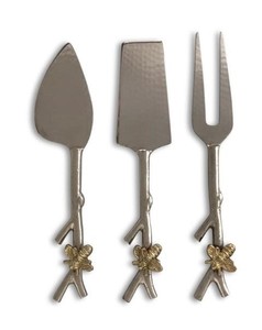 Best Selling Hammered Bee Design Handle <b>Cheese</b> <b>Knife</b> <b>Set</b> For Home Hotel Restaurant Use Item - Product Image 4