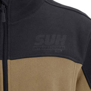 Veste polaire à capuche pour homme de haute qualité, col montant, imperméable, respirante, logo personnalisé sur le devant - Product Image 3