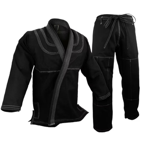 Alta calidad 100% algodón al por mayor personalizado Karate Gi logotipo frontal BJJ Kimono diseño personalizado uniforme de artes marciales 400g Unisex - Product Image 1