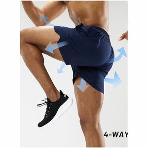 กางเกงขาสั้นเล่นยิมของผู้ชายกางเกงขาสั้นโพลีเอสเตอร์สำหรับออกกำลังกายวิ่งออกกำลังกายวิ่งออกกำลังกายเล่นกีฬาระบายอากาศได้ดีแห้งเร็ว2025 - Product Image 2