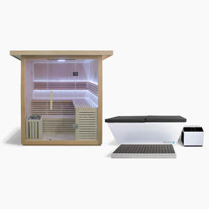Revive Traditional 6-Person Sauna with Acrylic Plunge Package US <b>Plug</b> Type - Product Image 1