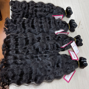 Paquetes de trama de cabello Remy brasileño virgen 100%, cutículas alineadas, sin enredos ni desprendimiento de ondas sueltas naturales - Product Image 1