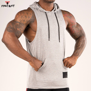 Custom Design <b>Cheap</b> Price Sport Gym Quick Dry Lightweight Fitness Workout Sleeveless Sleeveless <b>Hoodies</b> - Product Image 4