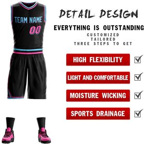 2025 ensemble d'uniformes de basket-ball grande taille pour hommes Polyester respirant avec conception de sublimation personnalisée pour les jeunes basketteurs - Product Image 2