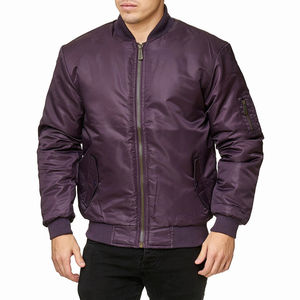 Blouson aviateur pour homme au meilleur prix, tissu confortable avec col montant, décoration en fourrure, design élégant et moderne, traitement enduit - Product Image 1