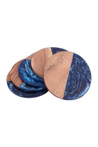 Ensemble de sous-verres en bois écologiques faits à la main Décoration d'intérieur Ensemble de sous-verres en bois rustique en bois massif pour la cuisine au prix le plus bas - Product Image 4