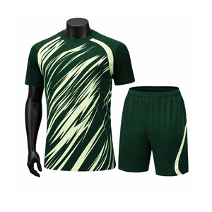 Camiseta de Fútbol Sublimada Personalizada, 100% Poliéster, Transpirable, Ligera, de Secado Rápido, Cuello en V, Manga Corta, Unisex - Product Image 1