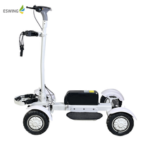 ESWING 2024 Offre Spéciale scooter de golf 4 roues électrique pliable facile à enlever et à installer 4 roues chariot de golf électrique scooter