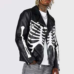 Veste en cuir de motard pour homme en matériau imperméable et confortable Bonne qualité Produit le plus exigeant Veste en cuir pour homme - Product Image 3