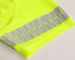 T-shirt réfléchissant Vis de sécurité haute visibilité à manches courtes maille de sécurité maille à séchage rapide chemises de randonnée en plein air - Product Image 4
