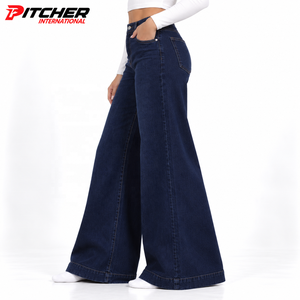 Wholesale Womens <b>Jeans</b> Stovepipe <b>Jeans</b> Cotton Denim for Boutique Retailers Custom Logo Private Label Supply - Product Image 2