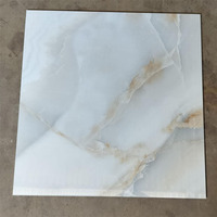 Carreaux de sol en porcelaine émaillée effet marbre onyx vanille, taille personnalisée 800x800, finition mate, antidérapants, style classique, collection United