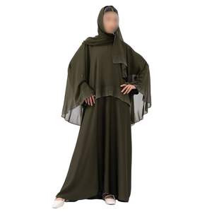 Abaya minimaliste gris graphite pour femmes, robe modeste musulmane, style Dubaï, kaftan islamique, jalabiya, robe simple à manches longues, hijab - Product Image 4