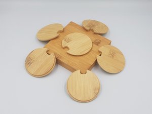 ฝาปิดแก้วไม้ไผ่,ฝาปิดสำหรับกาแฟเบียร์/น้ำแข็งฝาปิดอเนกประสงค์ผลิตภัณฑ์อัจฉริยะและยืดหยุ่น - Product Image 3