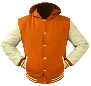 <b>Men</b> Wool Patches Leather Sleeve Premium Quality Wholesale man <b>Jacket</b> Varsity <b>Jacket</b> <b>baseball</b> <b>jacket</b> - Product Image 4