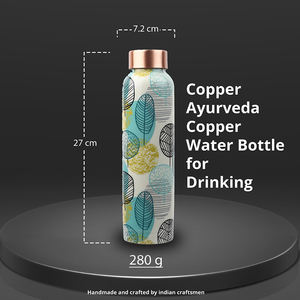 100% Pure Copper <b>Water</b> <b>Bottles</b> Premium Packaging Customize Printed Design <b>for</b> Adults <b>Kids</b> - Product Image 1