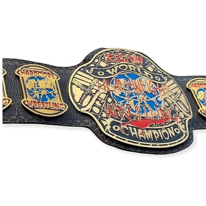 ECW Hardcore World Heavyweight Wrestling Championship cintura per adulti di qualità genuina 2MM nera - Product Image 2