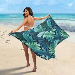 Sarong en polyester respirant pour la plage, le bord de la piscine, la détente et les voyages - Product Image 4