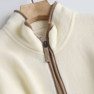 เสื้อสเวตเตอร์ขนแกะมีฮู้ดแนวสตรีทวินเทจสำหรับผู้ชายและผู้หญิงสีแดงล้วนสีเทา xs/xs/XS - Product Image 6