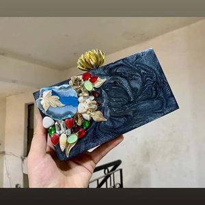 Antique Indian Designer Resin Model Handbag Women's Love Fashion Clutch Handmade Rectangle Competitive Price <b>Gifts</b> <b>Souvenirs</b> - Product Image 6