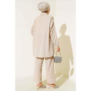 ชุดผ้าลินิน2ชิ้นพร้อมกระเป๋าและปกหินสีเบจ - Product Image 4