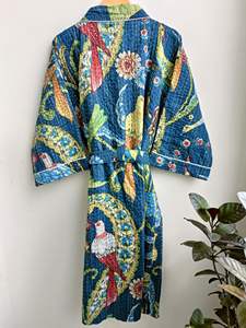 Robes Kimono Kantha à imprimé floral de la meilleure qualité pour vêtements de nuit et vêtements de nuit pour femmes de l'exportateur indien - Product Image 4