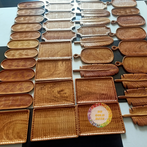 Plateau en bois fait main en vrac, plateau de service en bois massif naturel, vaisselle écologique, fournisseur - Caryln - Product Image 2