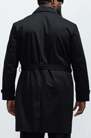 Vente chaude Manteau d'hiver chaud en laine pour homme Trench-coat Double boutonnage Coupe-vent Écologique Respirant Vêtement d'extérieur 2025