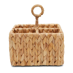 Porte-couverts en jacinthe d'eau, bon prix, support de rangement pour cuillère, fourchette, ustensiles, caddy pour ustensiles de cuisine - Product Image 1