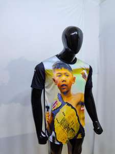 Envío rápido OEM Publicidad Sponsorhsip Impreso Camiseta Sublimación 100% poliéster Camisa Secado rápido - Product Image 4