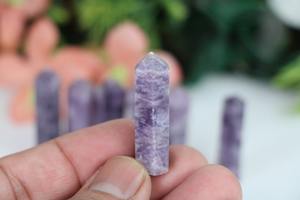 Wholesale Premium Handmade Polished Gemstone <b>Pencil</b> Container Lepidolite Agate Metaphysical Properties <b>Art</b> Collectibles Khambhat - Product Image 4