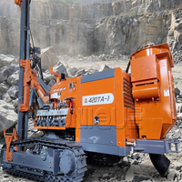 Foreuse de surface DTH ZGYX420TA avec compresseur d'air pour utilisation en extérieur, profondeur de forage sur chenilles 21m avec dépoussiéreur à sec