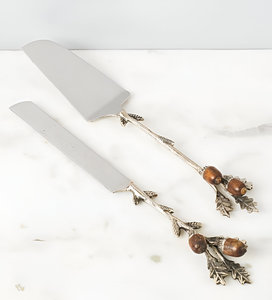 Top Selling <b>Cake</b> Knife And <b>Cake</b> <b>Server</b> With Leaf Design For Birthday Event Wedding Parties - Product Image 3