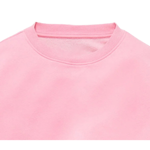 Sudadera Ecológica para Mujer, Invierno, Color Sólido, Bordada, Transpirable, Cuello Redondo, 340g, Rosa, Resistente al Viento, Poliéster/Algodón en la Parte Delantera - Product Image 2