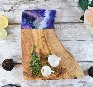 Tabla de quesos de madera y resina de estilo elegante, fabricante y exportador, Decoración de mesa y fiesta de boda, tabla de cortar usada para Cocina - Product Image 6