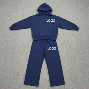 Conjuntos Deportivos de 2 Piezas para Hombre, Sudadera con Capucha y Cremallera y Pantalones Deportivos con Logotipo Bordado Personalizado de Alta Calidad, Venta Caliente 2026 - Product Image 3