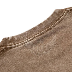 ผ้าฝ้ายคุณภาพสูงกรดล้างเสื้อยืดพิมพ์ล้างเสื้อยืดHeavyผ่อนคลายVINTAGEแขนสั้นกรดล้างเสื้อยืด - Product Image 4