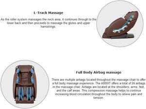 Sillón de Masaje de Cuerpo Completo con Control por Aplicación, Sillones de Masaje de Gravedad Cero con Modos de Extensión Automática de Piernas, Calefacción, Shiatsu y Sueño - Product Image 5