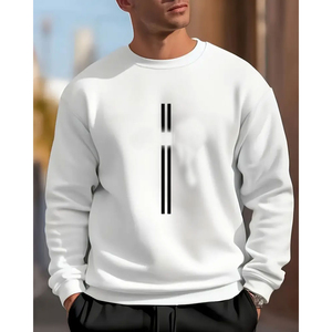 Sweat à capuche décontracté en polaire épaisse pour homme, couleur unie, polyester/coton, tissu personnalisé de haute qualité - Product Image 1
