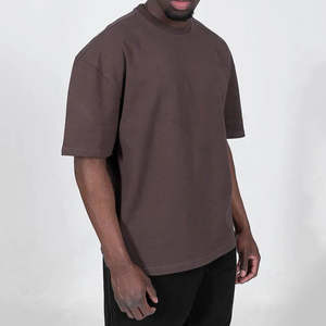 T-shirts pour hommes en jersey 100% coton en gros, coupe ample, qualité supérieure, vierges, imprimés numériquement, respirants, séchage rapide, personnalisables - Product Image 1