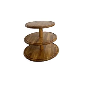 Serveur de gâteau de haute qualité en fer tendance frais et en bois pour présenter des gâteaux pâtisseries Desserts supports à gâteaux forme de taille personnalisée - Product Image 4