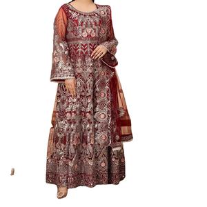 Women 3 Piece Embroidery Long Frock Style Party <b>Dress</b> 2025 New Design Women's Stylish Maxi Frock Party <b>Dress</b> For Sale - Product Image 1