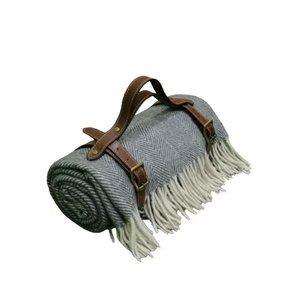 Manta de lana de espiga tamaño King personalizada ropa de cama de lujo para niños manta de lana - Product Image 4