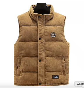 Chaqueta de invierno reversible para hombre, ropa, chaleco acolchado sin mangas personalizado con diseño de burbujas, técnicas de lavado del fabricante - Product Image 1