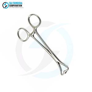 Pince à serviettes manuelle à embout sphérique de précision en acier inoxydable, outil médical réutilisable pour un contrôle sûr du drapage dans les procédures chirurgicales - Product Image 4