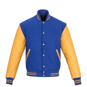 2025 personnalisé OEM Vintage Letterman Varsity vestes Patch en cuir manches chaîne Chenille broderie Bomber vol Baseball printemps - Product Image 6