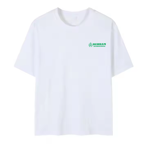 T-shirt Homme Oversize en Mélange Polyester/Coton avec Logo Personnalisé, Écologique, Respirant, Style Streetwear, Épaules Tombantes, Vierge - Product Image 2