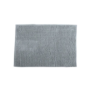 Tappetino da Bagno in Ciniglia 50x80 cm Grigio Chiaro - Product Image 1